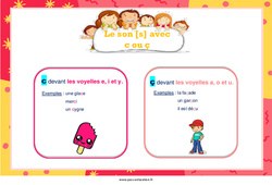 Le son [s] avec c ou ç - Affiche de classe : 3eme, 4ème Harmos - PDF à imprimer