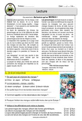 Qu’est - ce qu’un manga ? - Lecture documentaire - EDL : 6ème, 7ème Harmos - PDF à imprimer