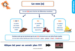 Son [o] - Cours, Leçon, trace écrite : 4ème Harmos - PDF gratuit à imprimer