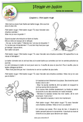 Voyage en ballon - Contes de randonnée - Questionnaires : 4ème, 5ème Harmos - PDF à imprimer