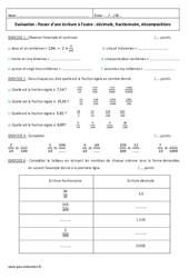 Nombres décimaux - Examen Contrôle  : 8ème Harmos - PDF à imprimer