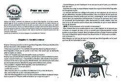 Pour un vase - Clovis - Famille Pass'Temps - Lecture 7 : 6ème, 7ème Harmos - PDF à imprimer