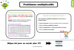 Problèmes multiplicatifs - Cours, Leçon, trace écrite : 5ème Harmos - PDF gratuit à imprimer