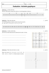 Activités graphiques - Examen Contrôle : 9eme Harmos - PDF à imprimer