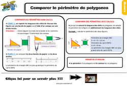 Comparer le périmètre de polygones - Cours, Leçon, trace écrite : 5ème Harmos - PDF gratuit à imprimer