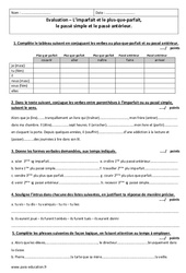 Temps composés - Examen Evaluation  : 10ème Harmos - PDF à imprimer