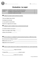 Sujet - Examen Evaluation avec le corrigé : 4ème Harmos - PDF à imprimer