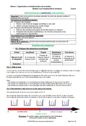 Exercice Acide ou basique ? - Activité documentaire et expérimentale avec les corrigés : 11ème Harmos - PDF à imprimer