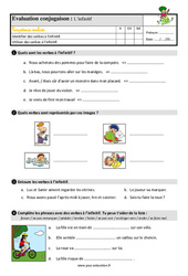 L’infinitif du verbe - Étude de la langue - Examen Evaluation avec les corrigés : 5ème Harmos - PDF à imprimer