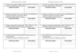 Durée - Problèmes  : 5ème Harmos - PDF à imprimer