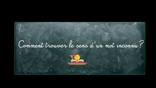 Vidéo Différents sens d'un mot - Classe inversée : 6ème Harmos