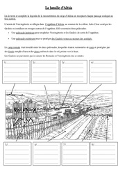 Bataille d'Alésia - Antiquité - Exercices - : 5ème Harmos - PDF à imprimer