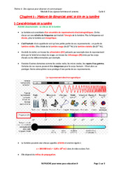 Mesure de distances avec le son et la lumière - Cours : 10ème Harmos - PDF à imprimer