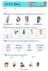 Le son [ien] - Etude du code / les sons : 3eme, 4ème Harmos - PDF à imprimer