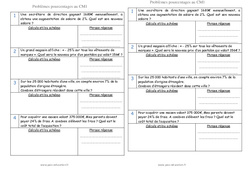 Pourcentages - Problèmes : 6ème Harmos - PDF à imprimer