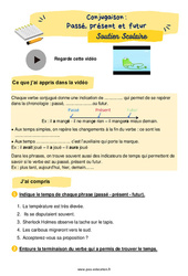 Passé, présent et futur - Soutien scolaire pour les élèves en difficulté. : 6ème Harmos - PDF à imprimer