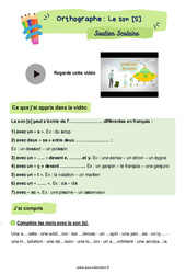 Le son [S] - Soutien scolaire pour les élèves en difficulté. : 6ème Harmos - PDF à imprimer