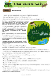 Peur dans la forêt - Récit - Lecture : 4ème, 5ème Harmos - PDF à imprimer