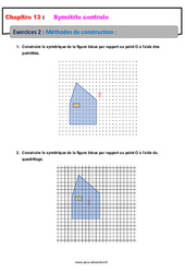 Méthodes de construction - Exercices avec les corrections : 9eme Harmos - PDF à imprimer