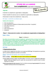 Les compléments supprimables et déplaçables - Étude de la langue - Séquence - Fiche de préparation : 4ème Harmos - PDF à imprimer