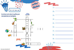 Confusions des sons [an - on] - Phonologie - Ortho' fléchés : 4ème, 5ème Harmos - PDF à imprimer
