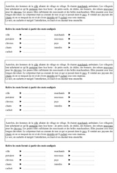 Suffixes - Exercices - Vocabulaire : 5ème Harmos - PDF à imprimer