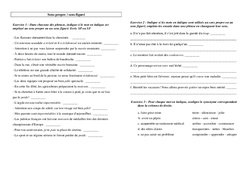 Sens propre - Sens figuré - Exercices - Vocabulaire : 5ème Harmos - PDF à imprimer