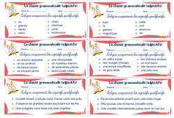 Les adjectifs qualificatifs - Rituels - La classe grammaticale : 4ème, 5ème Harmos - PDF à imprimer