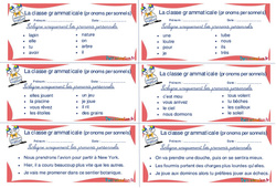 Les pronoms personnels - Rituels - La classe grammaticale : 4ème, 5ème Harmos - PDF à imprimer