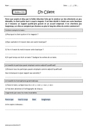 Un client - Dictée accompagnée n°19 : 6ème Harmos - PDF à imprimer