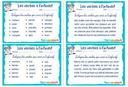 Les verbes à l’infinitif - Rituels - Conjugaison : 4ème, 5ème Harmos - PDF à imprimer