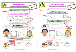 Reconnaître l’angle droit - Cours, Leçon : 4ème Harmos - PDF gratuit à imprimer