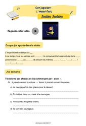 L’imparfait - Soutien scolaire pour les élèves en difficulté. : 5ème Harmos - PDF à imprimer