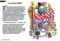 Le serveur idéal - Lecture - Compréhension fine - Inférences : 3eme Harmos - PDF à imprimer