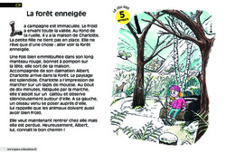 La forêt enneigée - Lecture - Compréhension fine - Inférences : 3eme Harmos - PDF à imprimer