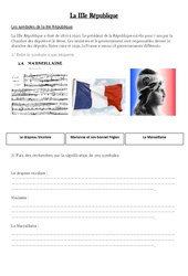 IIIe République - La république 1815 - 1870 - XIX ème siècle - Fiches Exercice : 7ème Harmos - PDF à imprimer