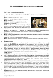 Les Fourberies de Scapin - Lecture - Théâtre : 9eme Harmos - PDF à imprimer