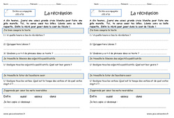 La récréation - Dictée accompagnée n°13 : 4ème Harmos - PDF à imprimer