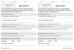 Qui suis - je - Dictée accompagnée n°8 : 4ème Harmos - PDF à imprimer