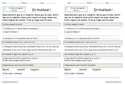 En musique ! - Dictée accompagnée n°6 : 4ème Harmos - PDF à imprimer