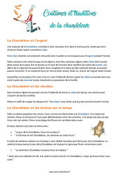 Traditions de la Chandeleur - Lecture - Texte informatif - Documentaire : 6ème, 7ème Harmos - PDF à imprimer