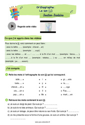 Le son [j] - Soutien scolaire pour les élèves en difficulté : 5ème Harmos - PDF à imprimer