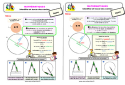 Identifier et tracer des cercles - Cours, Leçon : 5ème Harmos - PDF gratuit à imprimer