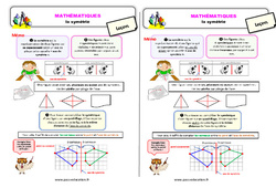 La symétrie - Cours, Leçon : 5ème Harmos - PDF gratuit à imprimer