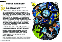 Thomas et les blobs - Lecture - Compréhension fine - Inférences : 3eme Harmos - PDF à imprimer