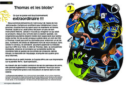 Thomas et les blobs - Lecture - Compréhension fine - Inférences : 4ème Harmos - PDF à imprimer