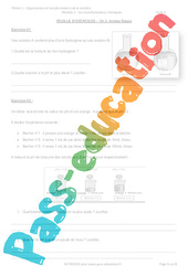 Acides - Bases - Séquence complète : 11ème Harmos - PDF à imprimer