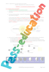 La structure du système solaire - Séquence complète : 9eme Harmos - PDF à imprimer