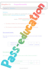 Les échelles - Séquence complète - Proportionnalité : 8ème Harmos - PDF à imprimer