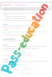 Situation problèmes sur les pourcentages - Séquence complète : 8ème Harmos - PDF à imprimer